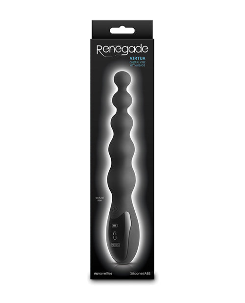Renegade Renegade Virtua Digital Beaded Anal Vibrator - Black