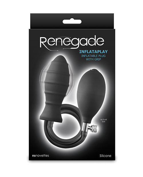 Renegade Renegade Inflataplay Inflatable Anal Plug - Black