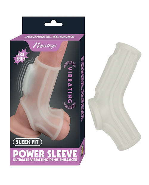 Nasstoys Vibrating Power Sleeve Sleek Fit - White
