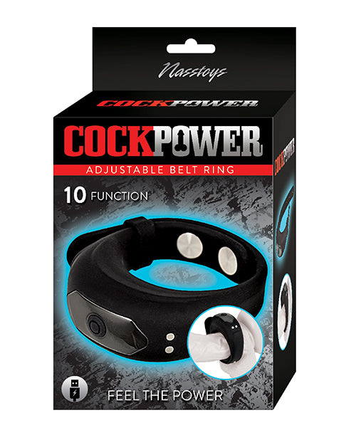 Nasstoys Cockpower Adjustable Belt Ring - Black