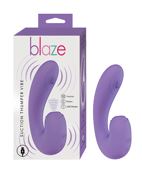 Blaze Blaze Suction Thumper Vibe - Lavender