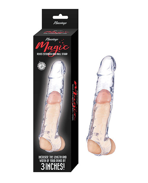 Nasstoys Magic 6.5" Penis Extender & Ball Strap - Clear