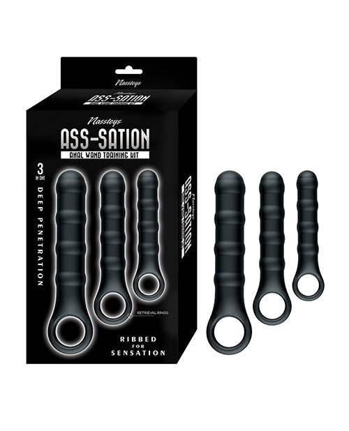 Nasstoys Nasstoys Ass-Sation Anal Wand Training Kit - Black
