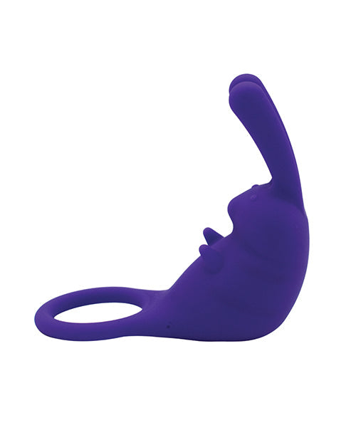 Like A Kitten Natalie's Toy Box The Cock Hopper Cock Ring & Bullet Vibrator - Purple