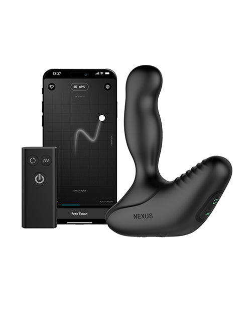 Nexus Nexus Revo Stealth App Enabled Rotating & Vibrating Prostate Massager - Black