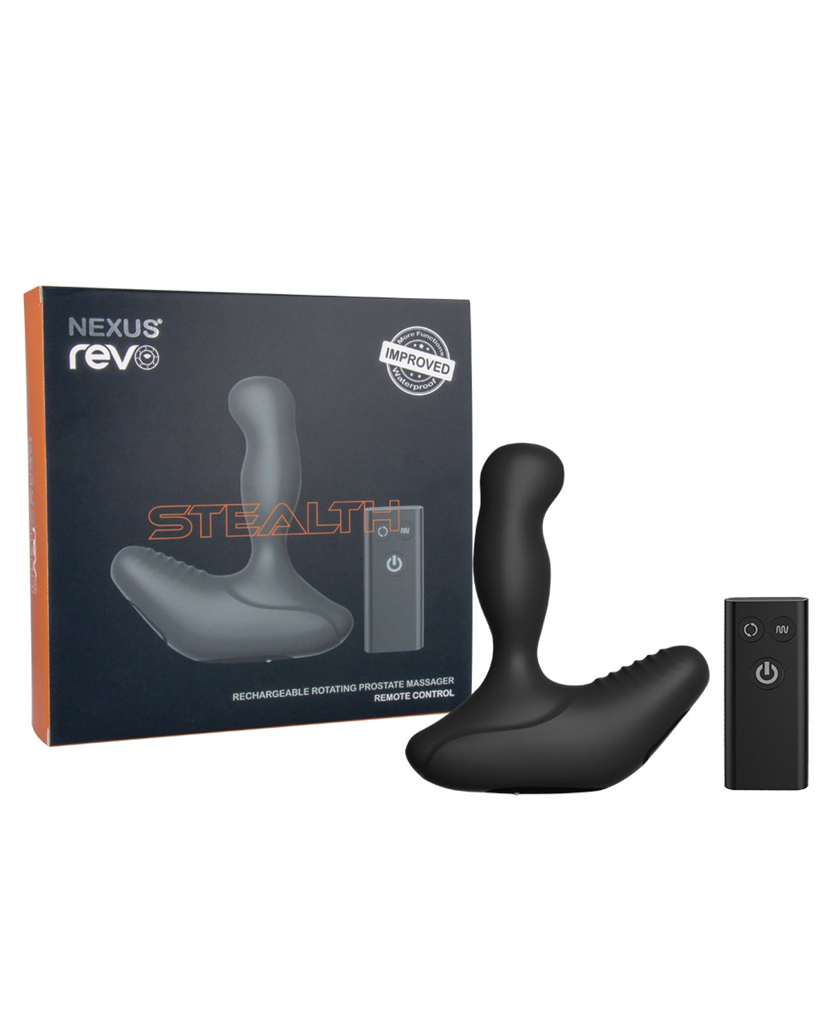 Nexus Nexus Revo Stealth Remote Control Rotating Prostate Massager - Black