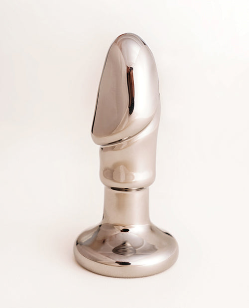 Cristal Cristal Black Opal Anal Glass Dildo Vibe - Gun Metal