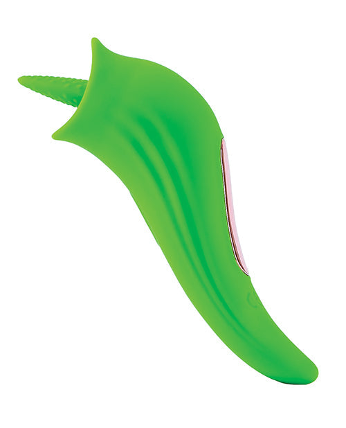 Space Space Starburst Clitoral Licking Vibe - Neon Green