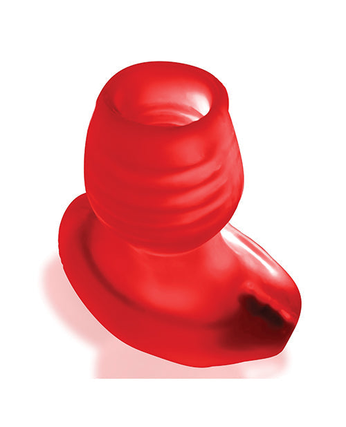 Oxballs Oxballs Glowhole 1 Hollow Buttplug w/LED Insert Small - Red Morph