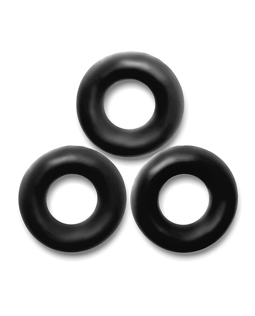 Oxballs Oxballs Fat Willy 3 Pack Jumbo Cock Rings - Black