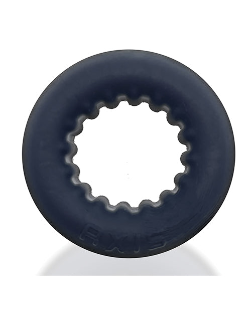 Oxballs Oxballs Axis Rib Griphold Cockring - Black Ice