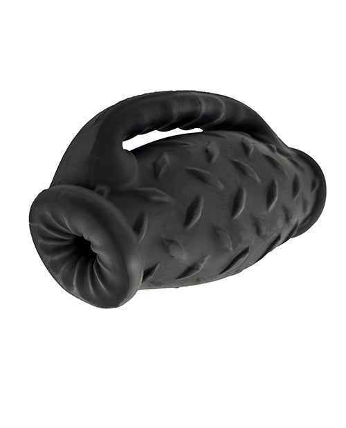 Oxballs Oxballs MasterJack Double Penetration Stroker - Jo Black Ice