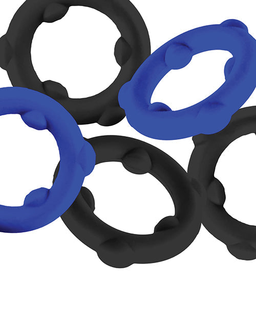 Oxballs Oxballs Gearheads 5 Pack Spinner Rings - Blue/Black