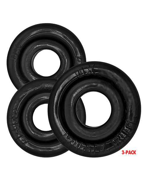 Oxballs Oxballs Rimringz Multi Size 3 Pack of Cock Rings - Black