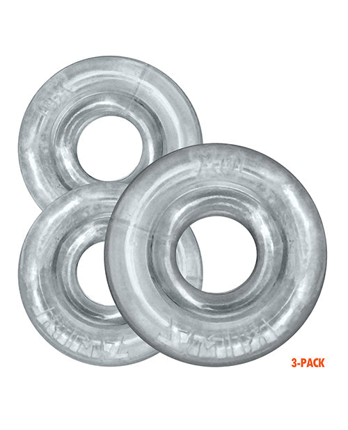 Oxballs Oxballs Rimringz Multi Size 3 Pack of Cock Rings - Clear