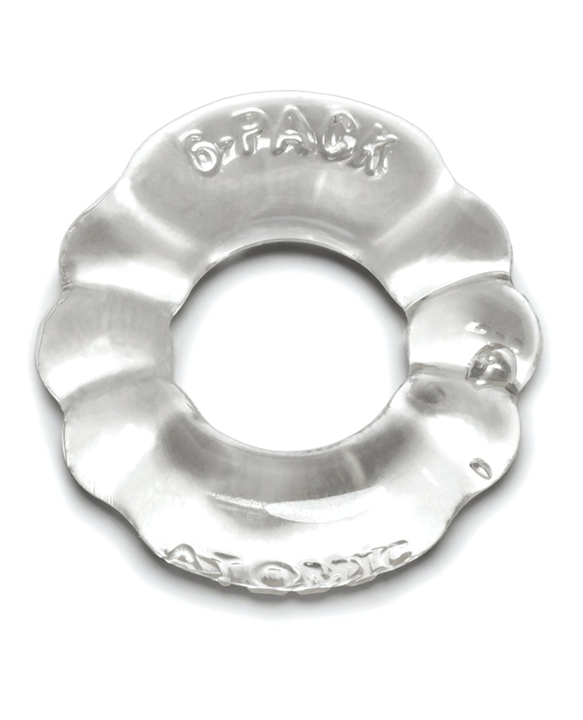 Oxballs Oxballs Atomic Jock 6-Pack Shaped Cockring - Clear