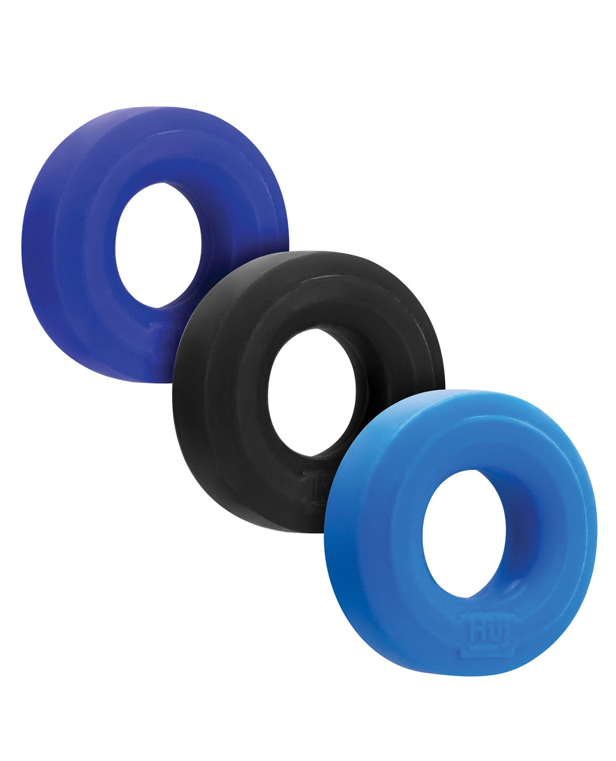 Hunky Junk Hunky Junk C-Ring Multi Pack - Cobalt Pack of 3
