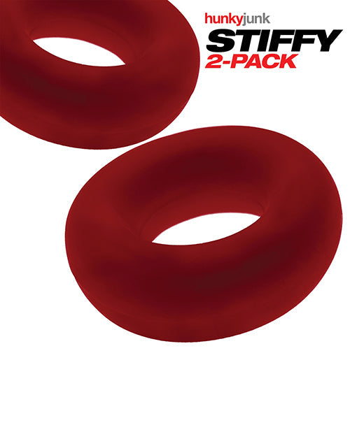 Hunky Junk Hunky Junk Stiffy 2 Pack Cockrings - Cherry Ice