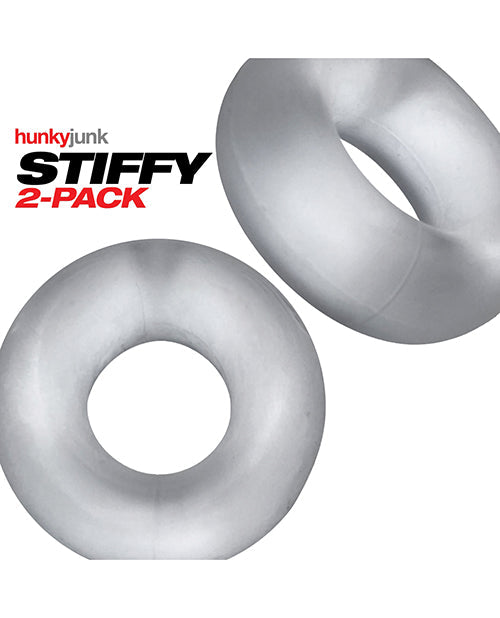 Hunky Junk Hunky Junk Stiffy 2 Pack Cockrings - Clear Ice