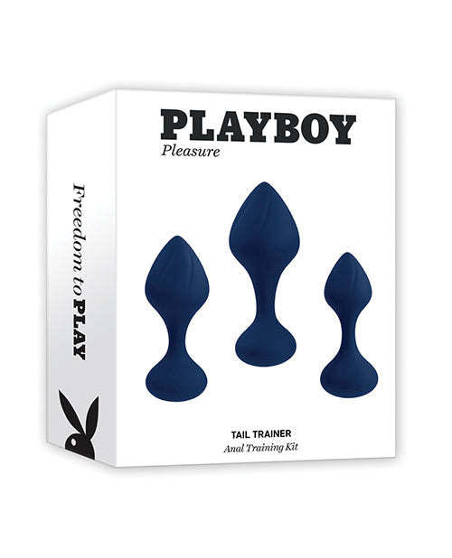 Playboy Playboy Pleasure Tail Trainer Anal Training Kit - Navy