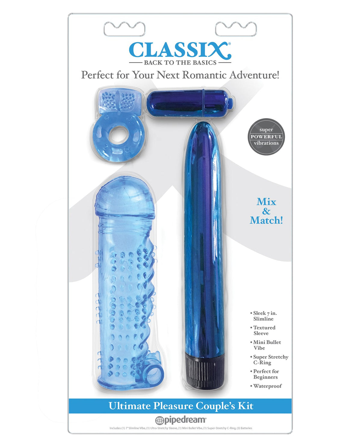 Classix Classix Ultimate Pleasure Couples Kit - Blue