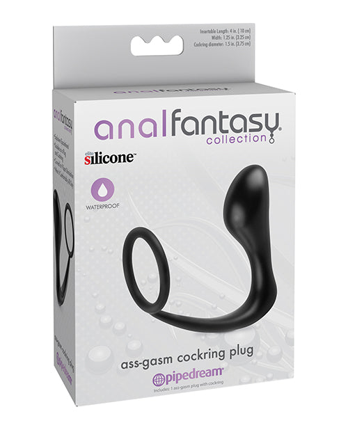 Anal Fantasy Collection Anal Fantasy Collection Ass Gasm Cockring Plug - Black