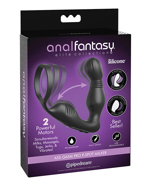 Anal Fantasy Elite Collection Anal Fantasy Elite Collection Ass-Gasm Pro P-Spot Milker - Black