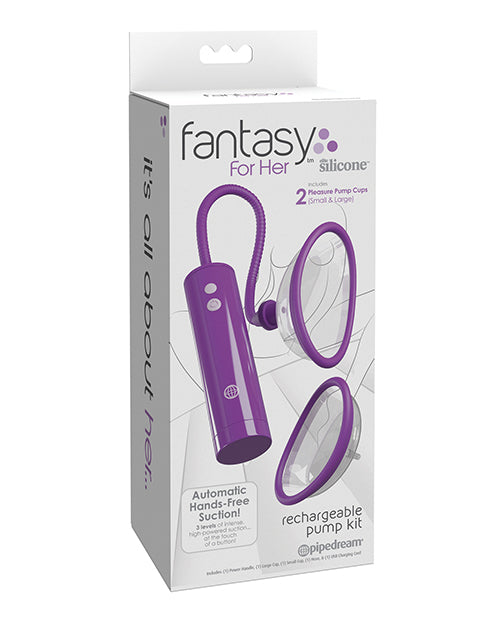 Fantasy For Her Fantasy For Her Rechargeable Pleasure Pump Kit - Purple