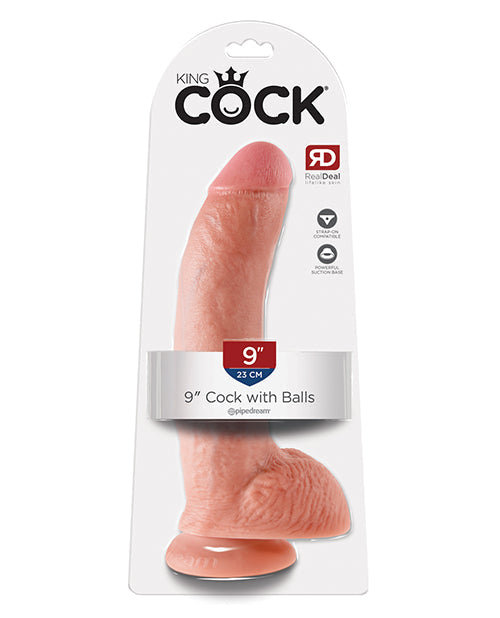 King Cock King Cock 9" Cock w/Balls - Flesh