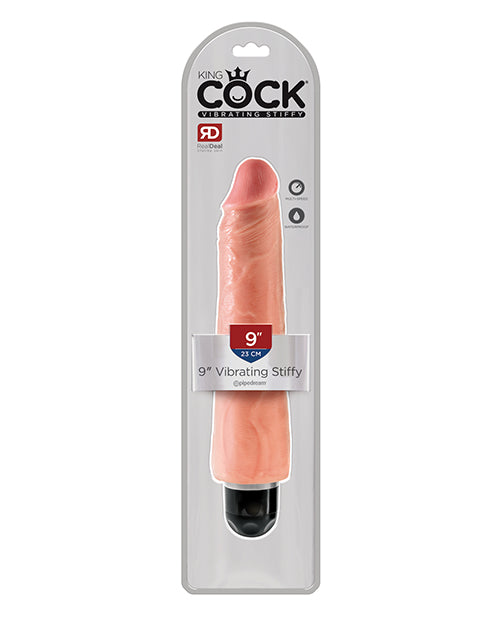 King Cock King Cock 9" Vibrating Stiffy - Flesh