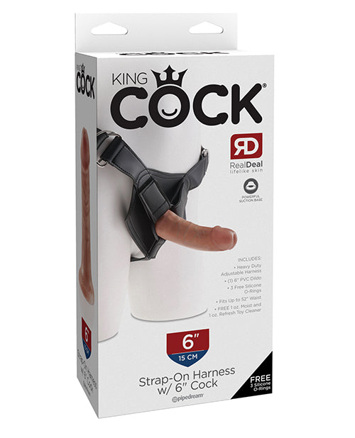 King Cock King Cock Strap-On Harness w/6" Cock - Tan