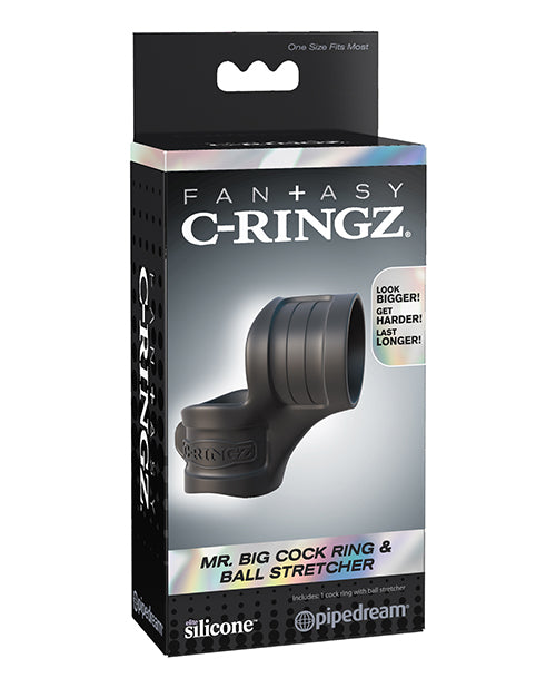Fantasy C-Ringz Fantasy C-Ringz Mr. Big Cock Ring & Ball Stretcher - Black