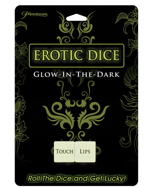 Pipedream Products Erotic Dice - Glow in the Dark