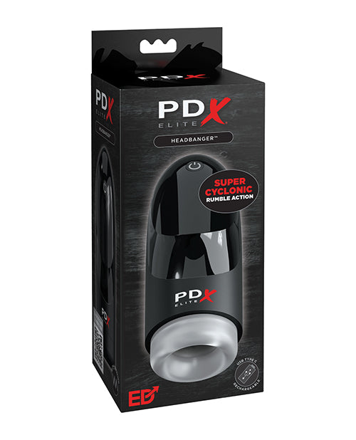 PDX Elite PDX Elite Hydrogasm Vibrating Stroker - Frosted/Black