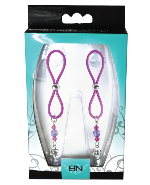 Bijoux de Nip Bijoux de Nip Nipple Halos Flower Charm - Purple