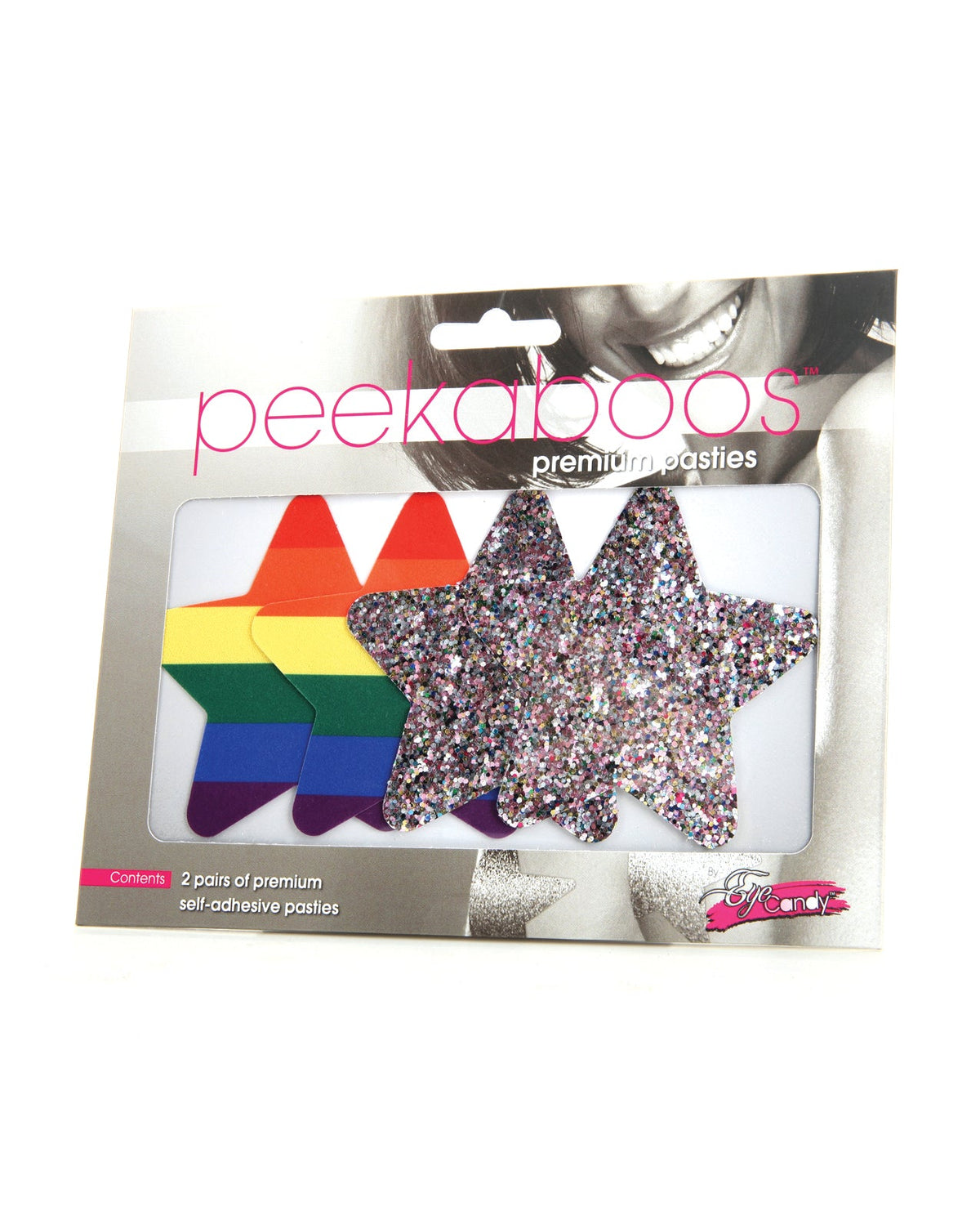 Peekaboos Peekaboos Pride Rainbow Glitter Stars - Pack of 2