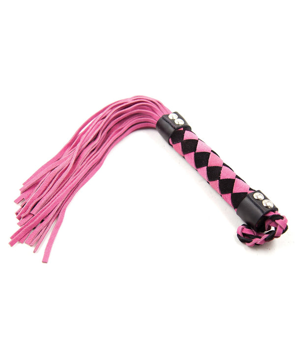 Plesur Plesur 15" Leather Flogger - Pink