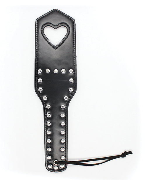 Plesur Plesur Cut-Out Heart w/Studs Paddle - Black