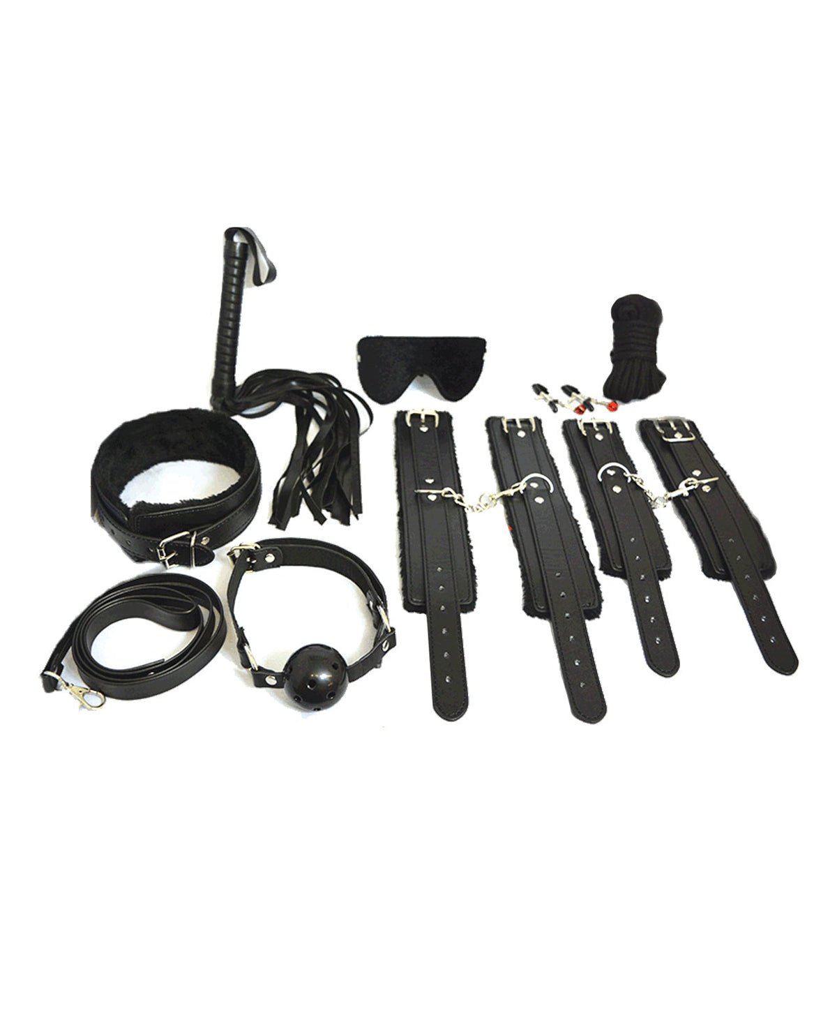 Plesur Plesur Everything Bondage 12 Piece Kit - Black