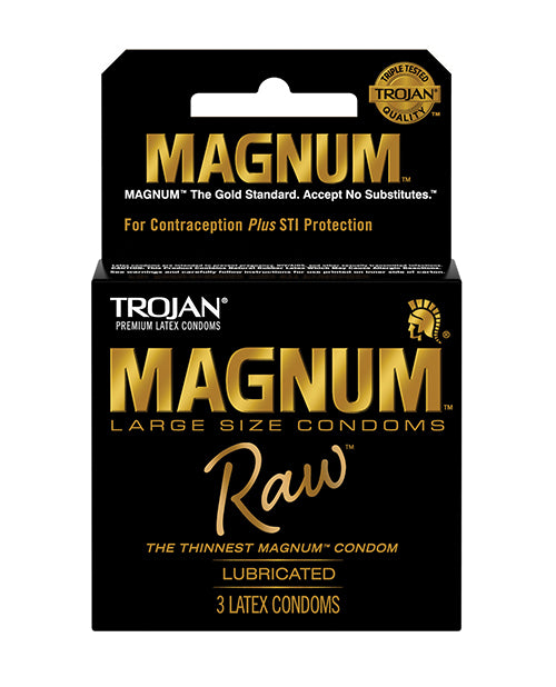 Trojan Trojan Magnum Raw Condoms - Pack of 3