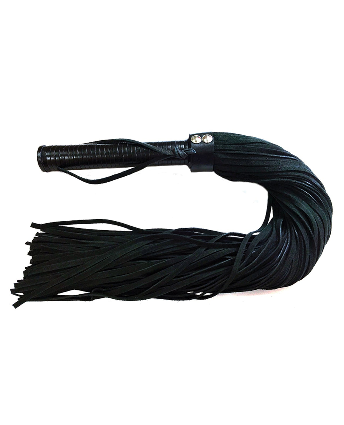 Rouge Rouge Suede Flogger w/Leather Handle - Black