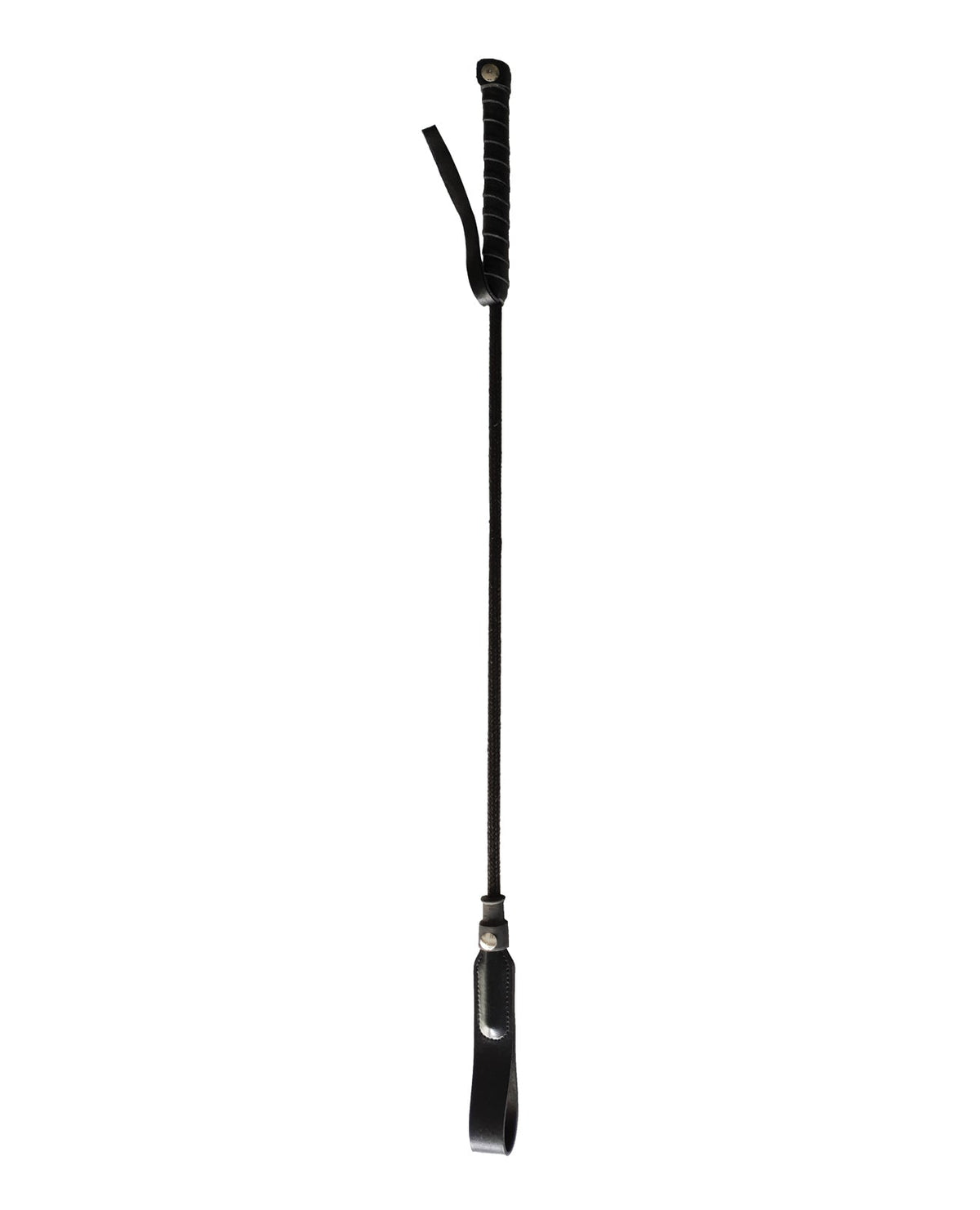 Rouge Rouge Long Riding Crop Slim Tip - Black