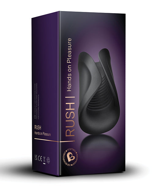 Rocks Off Rocks Off Rush Rechargeable Stroker - Black