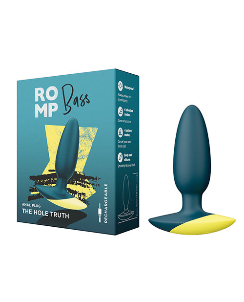 ROMP ROMP Bass Vibrating Anal Plug - Teal