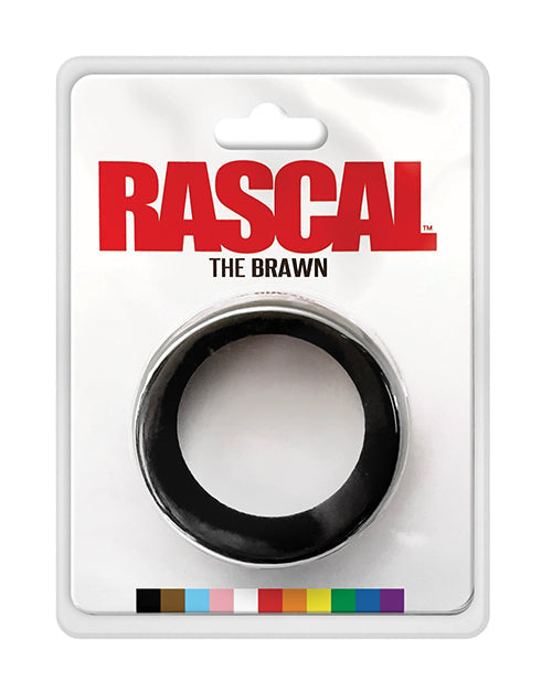 Rascal Toys Rascal The Brawn Silicone Cock Ring - Black