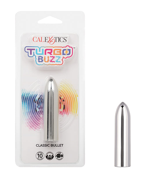 Turbo Buzz Turbo Buzz Classic Bullet Stimulator - Silver