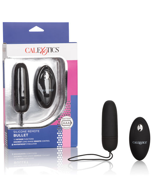 Remote Controlled Vibes Silicone Remote Bullet - Black