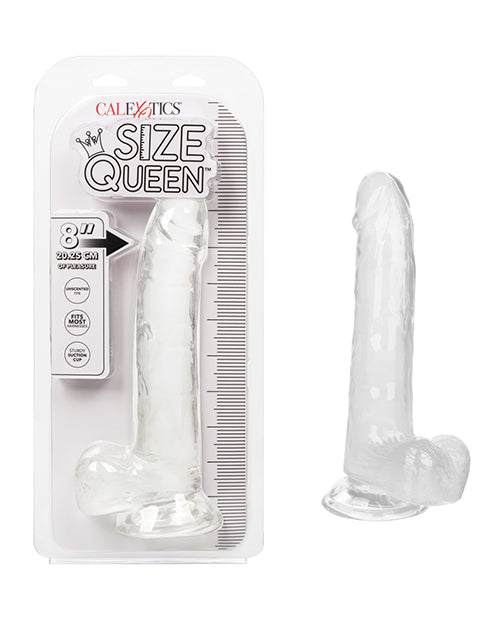 Size Queen Size Queen 8" Dildo - Clear