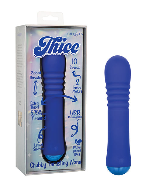 Thicc Thicc Chubby Thrusting Wand - Blue