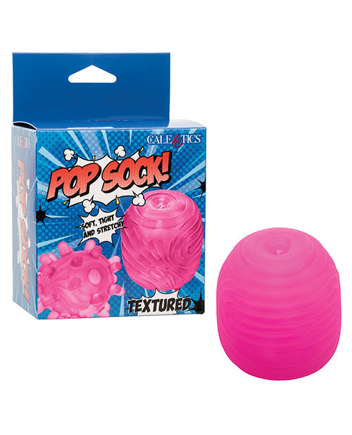 Pop Sock Pop Sock! Textured Masturbator - Pink